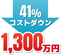 41％コストダウン